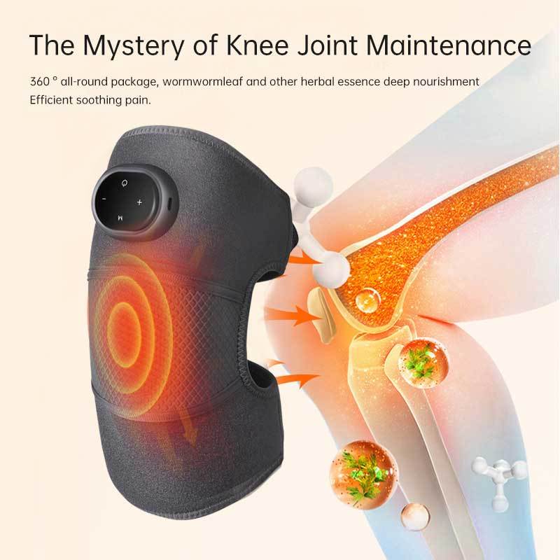 Rechargeable knee therapy wrap providing targeted warmth