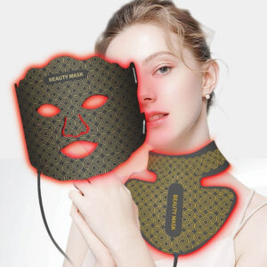 Flexible LED therapy face mask