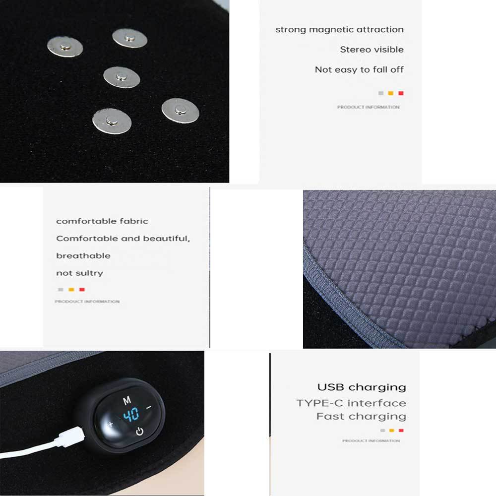 Heated knee therapy wrap materials controls and construction features