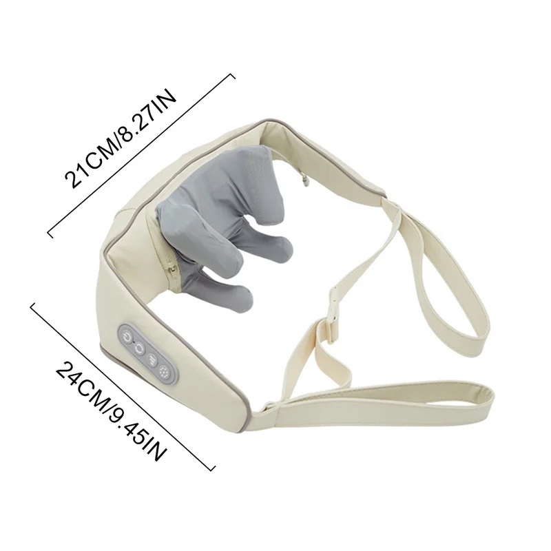Heated Shiatsu neck massager with two temperature settings