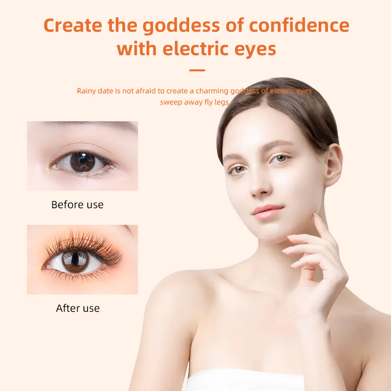Natural eyelash curl results before and after use