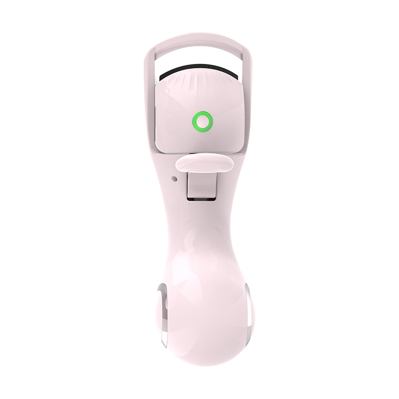 Pink USB-C rechargeable heated eyelash curler