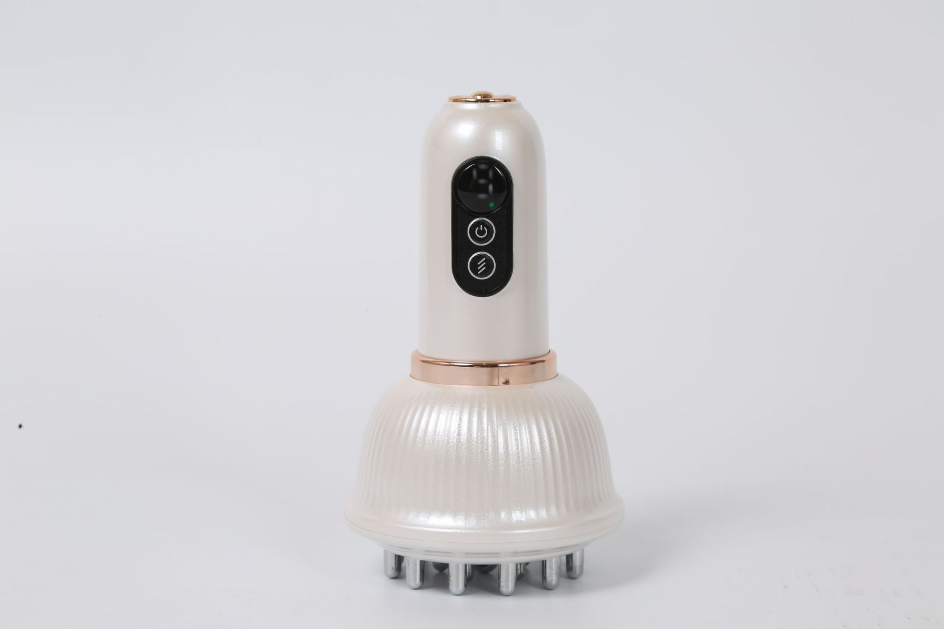 Pearl white Meridian cupping massager front product view