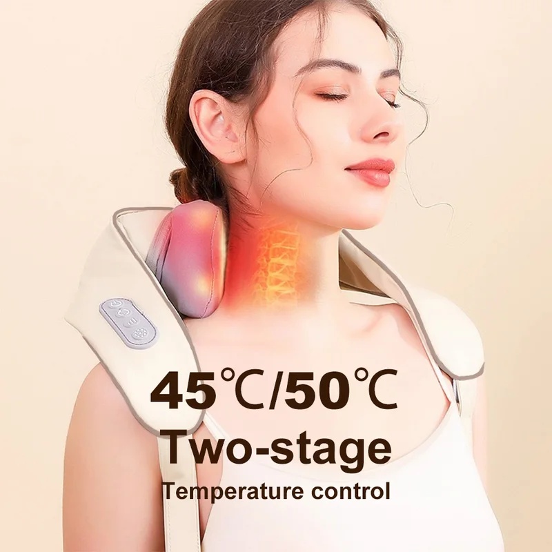 Shiatsu neck massager dimensions and adjustable arm straps