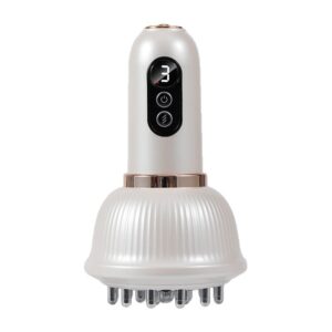 White Meridian cupping massager with digital level display