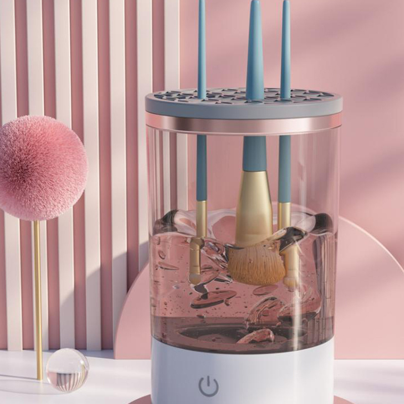 Automatic electric makeup brush cleaner