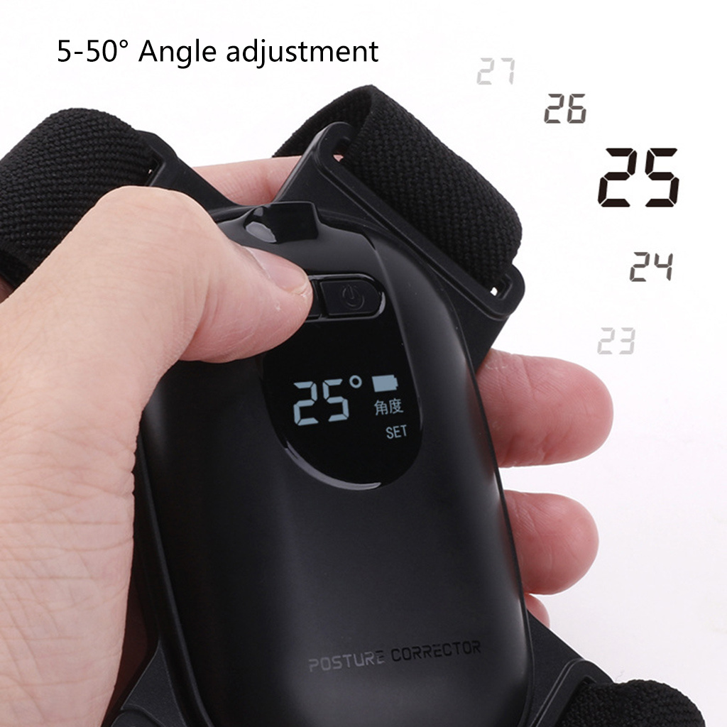 Smart posture trainer adjustable posture-angle setting